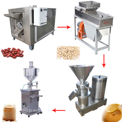 Équipement de production de confiture de noix Machine de production de pâte d'olive avancée pour le beurre de cacahuète