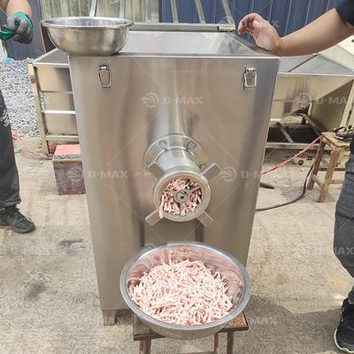 Taille réglable de broyage des rouleaux en acier du porc des saucisses du poisson des viandes surgelées broyeur de viande