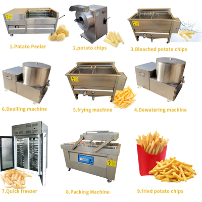 Machine électrique de fabrication de chips de pommes de terre 3HP pour une ligne de traitement semi-automatique à petite échelle
