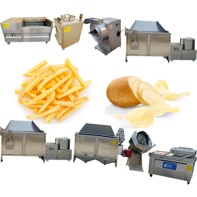 Machine électrique de fabrication de chips de pommes de terre 3HP pour une ligne de traitement semi-automatique à petite échelle