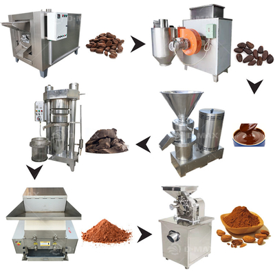 0Machine de traitement des grains de cacao de 75 kW pour la production de chocolat liquide et de poudre de cacao