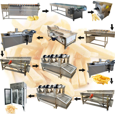120 kg de chips de pommes de terre surgelées ligne de production de la machine avec l'attribut du produit