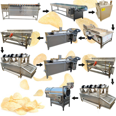 120 kg de chips de pommes de terre surgelées ligne de production de la machine avec l'attribut du produit