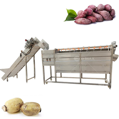 Ligne de transformation de légumes à grande vitesse dotée d'une puissance de 3,75 kW et d'une technologie de nettoyage par bulles