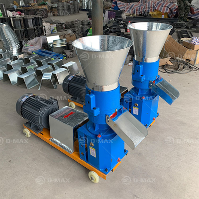 Machine de fabrication de granulés pour aliments pour animaux avec taille de granulés réglable et pressage à matrices plates