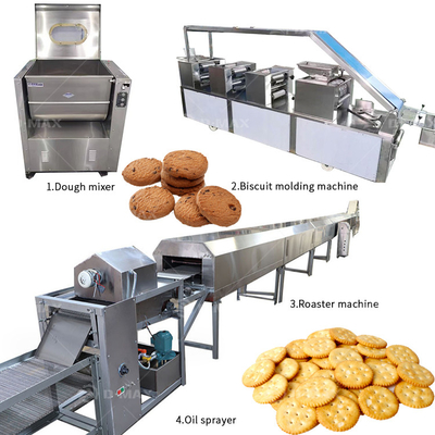 Machine de fabrication continue de biscuits pour une ligne de production de biscuits à petite échelle