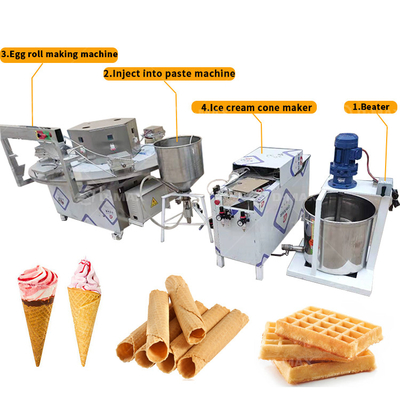Machine à biscuits à rouleaux d'œufs professionnels de taille 1400*1400*1250 pour des résultats parfaits en 2024