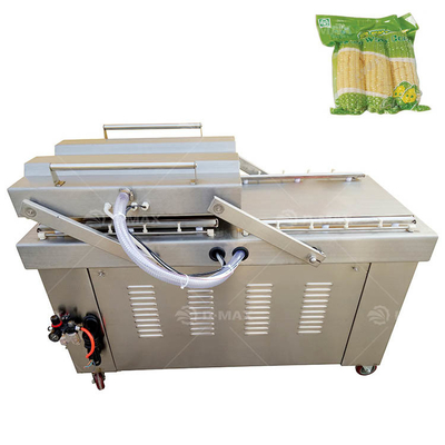 Grande machine d'emballage sous vide à double chambre de viande pour le riz, le poisson et les aliments conviviaux