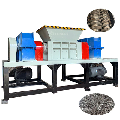 Déchiqueteuse à double arbre pour le recyclage des déchets métalliques et des pneus, recyclage des déchets de bois