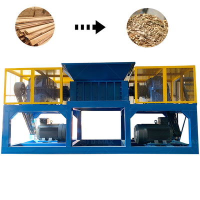 Déchiqueteuse à double arbre pour le recyclage des déchets métalliques et des pneus, recyclage des déchets de bois