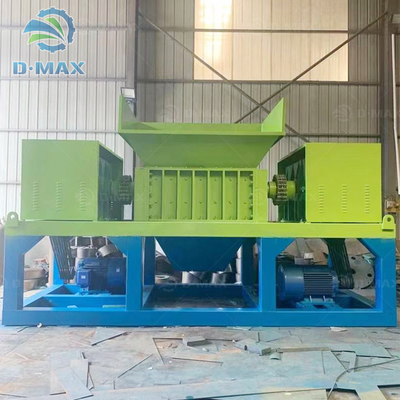 Déchiqueteuse à double arbre pour le recyclage des déchets métalliques et des pneus, recyclage des déchets de bois