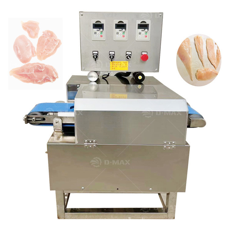 Machine de découpe de viande congelée parallèle Parfaite pour découper la poitrine de poulet et la viande de poisson