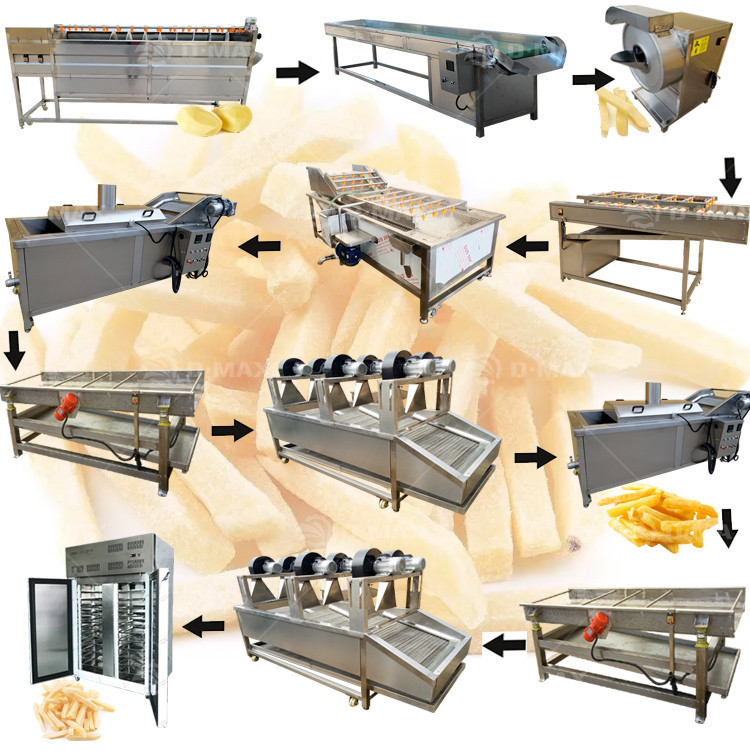 120 kg de chips de pommes de terre surgelées ligne de production de la machine avec l'attribut du produit