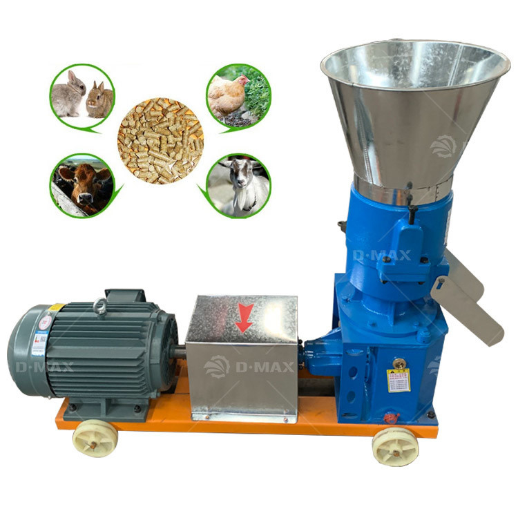 Machine de fabrication de granulés pour aliments pour animaux avec taille de granulés réglable et pressage à matrices plates