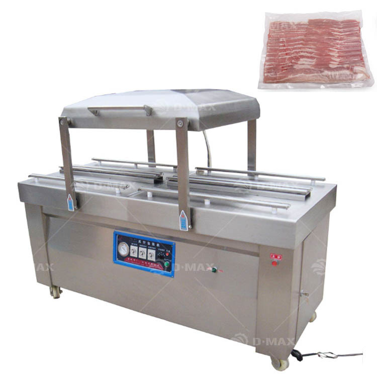 Grande machine d'emballage sous vide à double chambre de viande pour le riz, le poisson et les aliments conviviaux